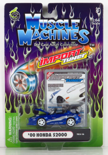 Funline Import Tuner 2000 Honda 00 S2000 Blue TO3-16 Diecast Car 1:64 - Picture 2 of 6