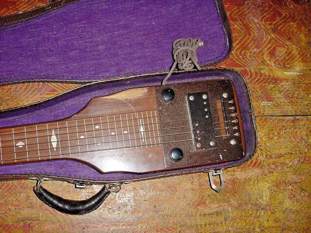 美品1950sTESCO Double Neck Steel Guitar Used 1950s Supro Six-String Doubleneck Steel Guitar Pearloid