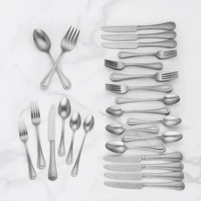 Lenox Shelby 50 Piece Flatware Set Service for 8 Stainless 18/10 Continental NEW
