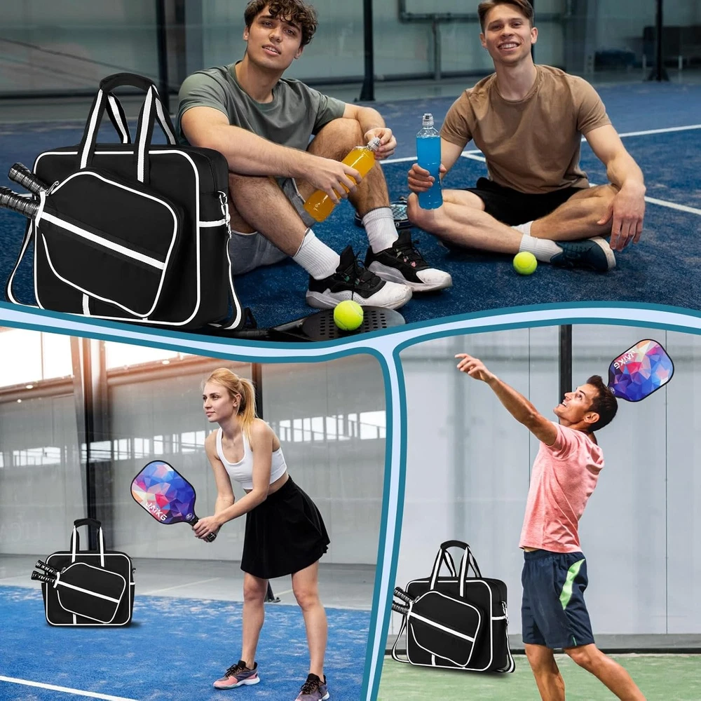 Pickleball Bag, Pickleball Bag for Women Men Crossbody Sling Pickleball Paddles