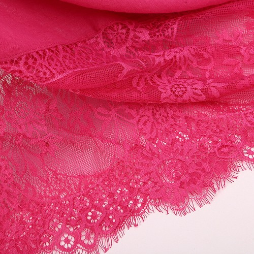 Women Ladies Lace Flower Muslim Hijab Shawl Long Scarf Scarves Female Head Wrap - Bild 26 von 47