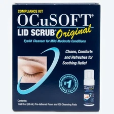 OCuSOFT Lid Scrub Original Eyelid Cleanser Compliance Kit 1 EA