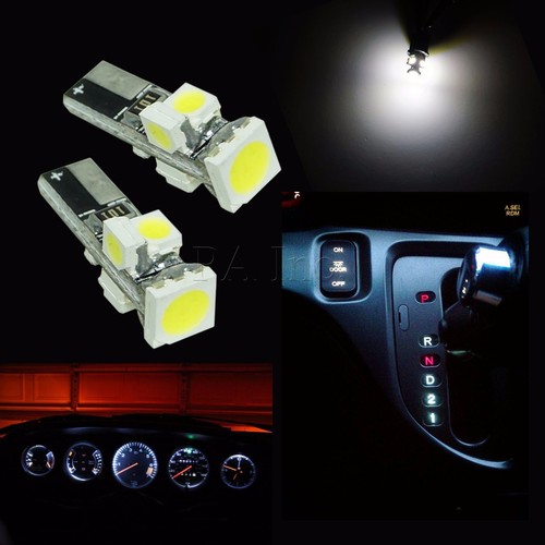 10Pcs T5 74 Twist Socket Instrument Panel Cluster WHITE Dashboard LED Light Bulb - Picture 9 of 9