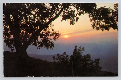 VA Shenandoah National Park Virginia Sunset View Big Meadows Lodge Postcard
