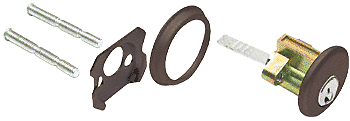 CRL Dark Bronze Rim Cylinder - Schlage 'C' Keyway 5-Pin Keyed Alike/Random - Picture 1 of 2
