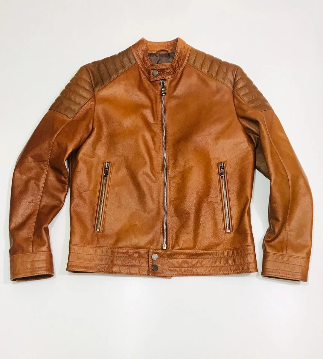Boss junique hotsell leather jacket