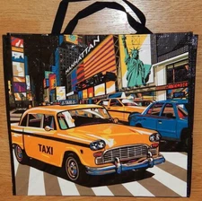 REUSABLE SHOPPING TRAVEL TOTE BAG MANHATTAN ECO FRIENDLY TJMAXX NEW 