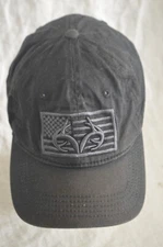 REALTREE Active Baseball Hat Cap Black Adjustable Flag Embroidery by Realtree