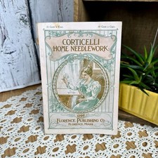 Victorian Needlework Manual 1899 Corticelli Home Needlework Color Florence MA
