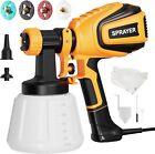 Versatile Handheld Paint Sprayer - 4 Nozzles & 3 Spray Patterns for All Projects
