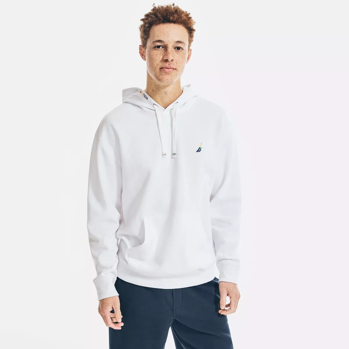 White nautica sweatshirt sale