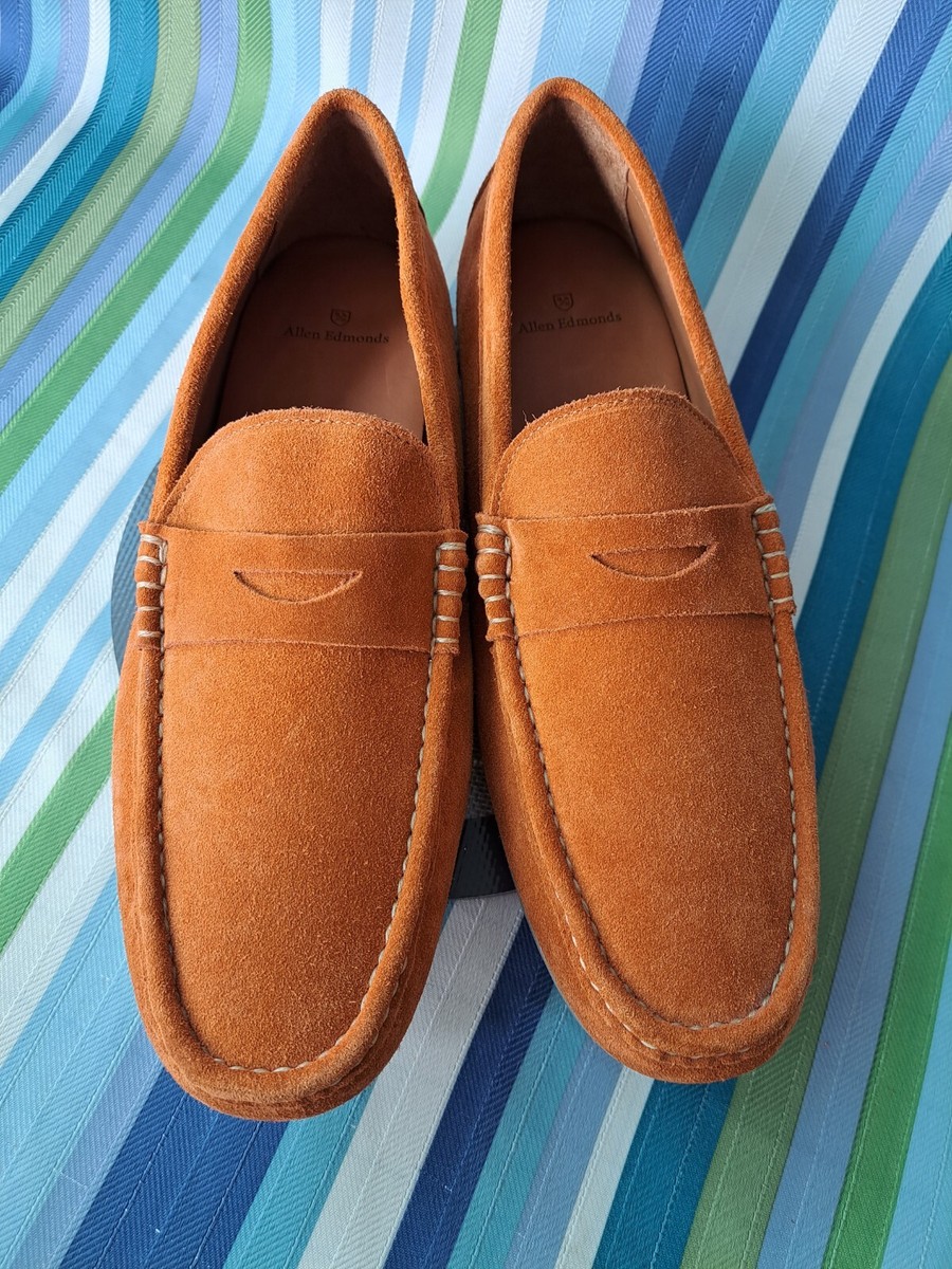 Allen Edmonds Orange Suede Leather Casual Suede Leather Mens  display picture 1