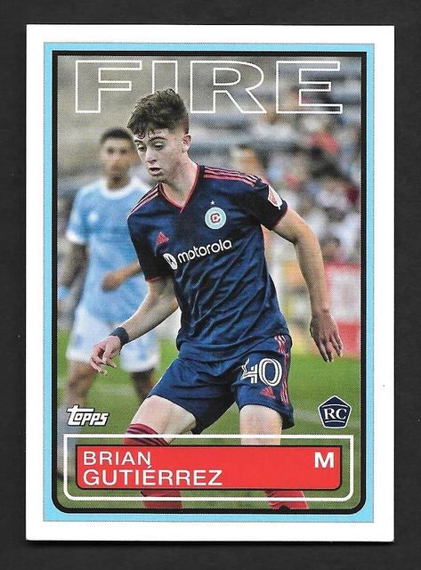 2023 Topps Major League Soccer BRIAN GUTIERREZ 1983 Topps Futbol -CHICAGO FIRE-