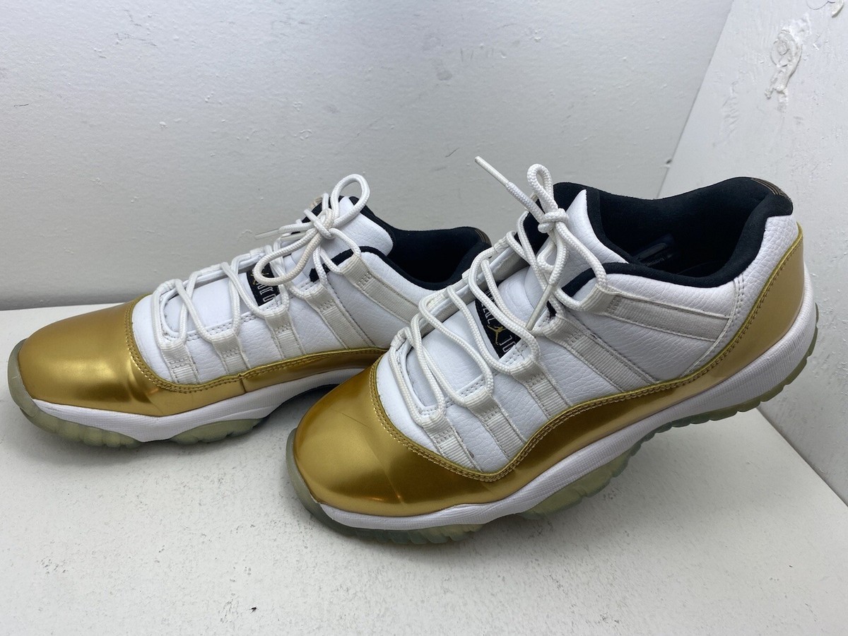 Air Jordan 11 Low ホワイト/ゴールド　クロージングセレモニー Jordan 11 Low Gold Metallic / Closing Ceremony Review & On