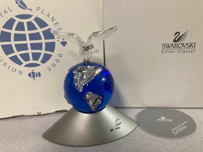 Swarovski Crystal 7607 000 004  Crystal Planet 2000 Millennium Edition W/Cert