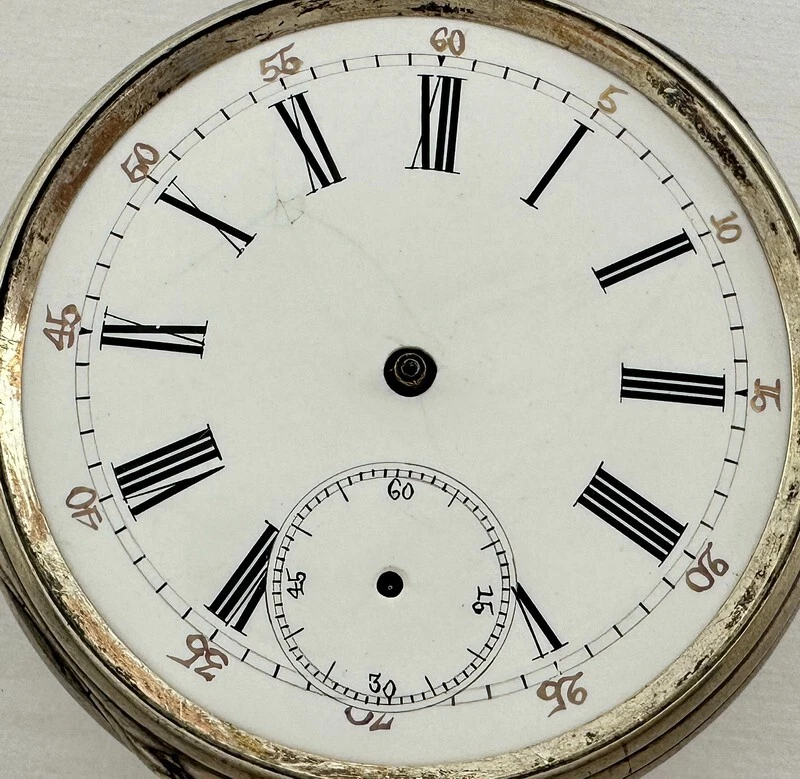 Reloj Bolsillo Breguet Antiguo Suizo Art Deco Plata Cuerda Llave para REPARACIÓN Foto 2 de 4