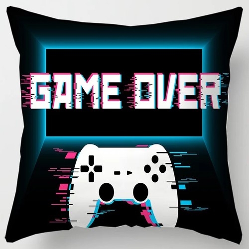 Video Game Fans Cushion Covers Gamers Vintage Playstation Pillow Case Sofa Couch - Picture 47 of 62