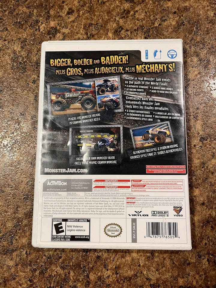 Monster Jam: Path of Destruction (Nintendo Wii, 2010) - Image 3 of 4