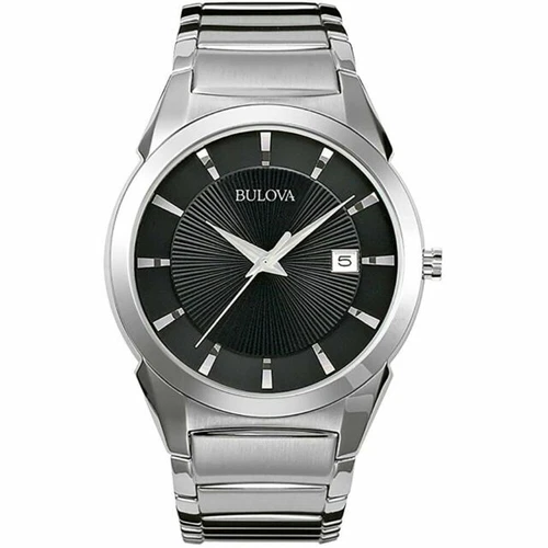 Silver bulova watch hotsell