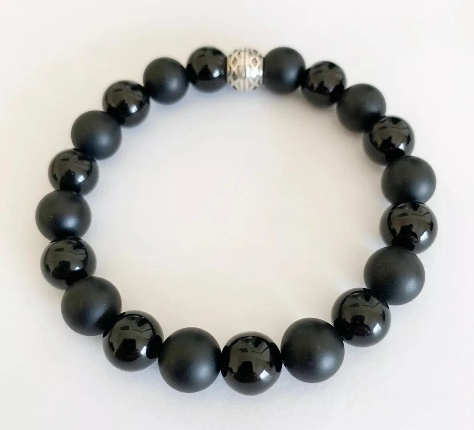 Pulsera de cuentas de ónix Foto 2 de 2