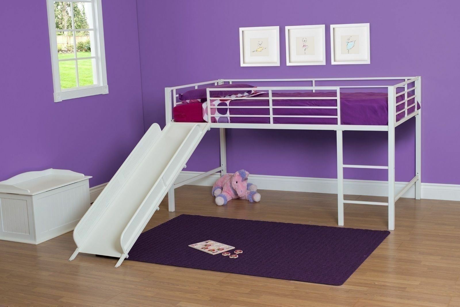 white junior loft bed