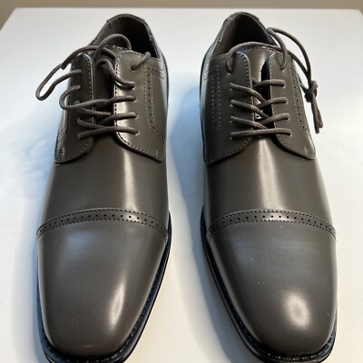 Stacy Adams Oxford Cap Toe Shoes Mens 11 Gray Lace Up New Stacy Adams Oxford Cap Toe Shoes Mens 11 Gray Lace Up New | eBay main image 3
