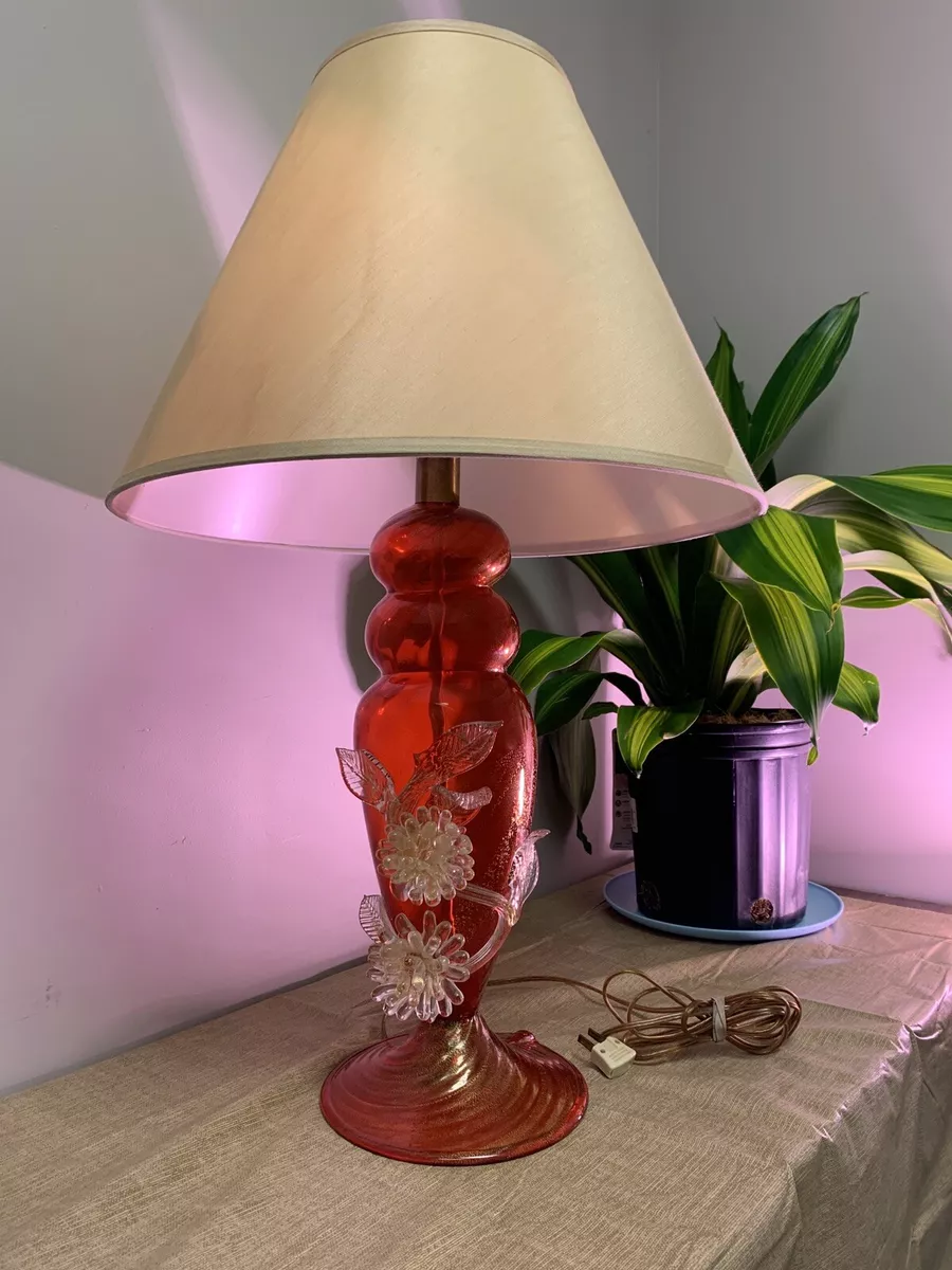 Red and cheap gold lamp
