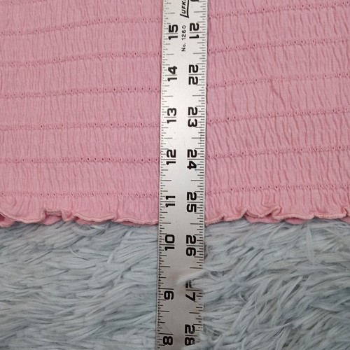 Modern Soul Shirt Womens 3X Pink Textured Blouse Soft Stretch Cottage Core New - Picture 8 of 9