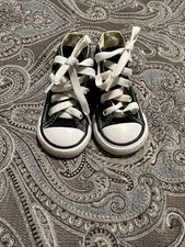 Converse All Star Chuck Taylor Black High Top Sneakers Shoes Infants Sz 4