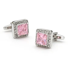 Men Cufflinks 1 Pair of Shirt Suit Cuff Links Jewelry Rhinestone Classic Fashion