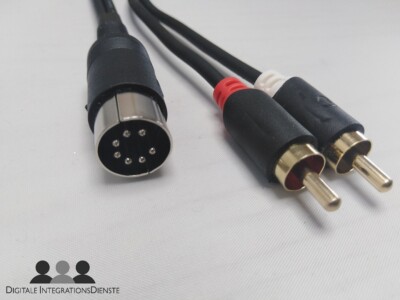 Beo 3m Kabel 7-pol auf 2xCinch für TV-Ton über Bang Olufsen AUX Buchse für B&O