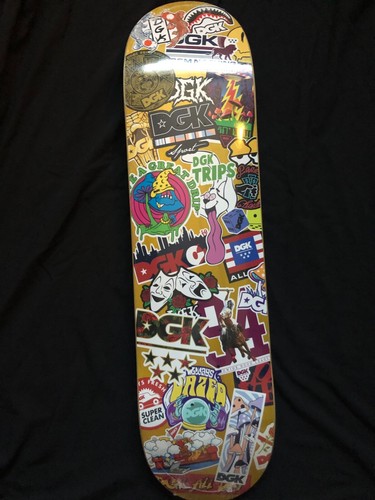 NEW DGK STIX SKATEBOARD + MATCHING GRIP 