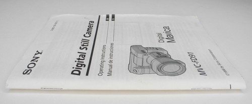 Sony Digital Mavica MVC-FD91 Cámara Manual de instrucciones en inglés y español 1998 - Imagen 21 de 24