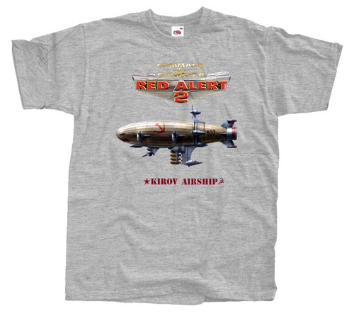 Command & Conquer: Red Alert - Kirov V1, GAME, T-Shirt (BLACK) All sizes S-5XL - Picture 7 of 8