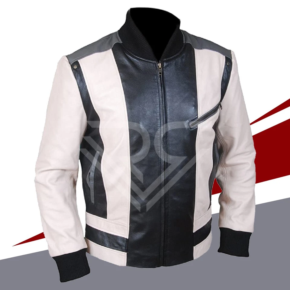 Jaqueta de couro estilo retrô anos 80 inspirada no filme Ferris Buellerr jaqueta bombardeiro - Imagem 2 de 4