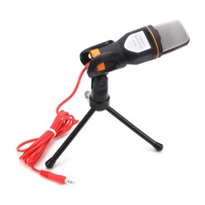 Condenser Recording Microphone 3.5mm Plug Play for Mac PC Android Gaming Laptop