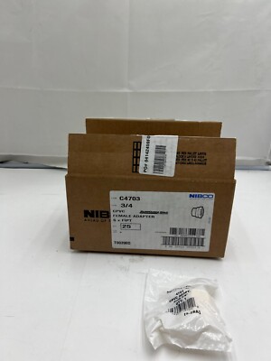 Box of 25-NIBCO 3/4 in. CPVC-CTS Slip x FIPT Adapter Fitting C4703