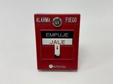 AutoCall A4099-9006SP Spanish Fire Alarm System Pull Station Addressable Red