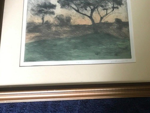 1989 LABORATORIO GRAFICO SANTA FE RON POKRASSO SOLANA VEDUTA ALBERI PAESAGGIO ARTE VINTAGE - Foto 8 di 9