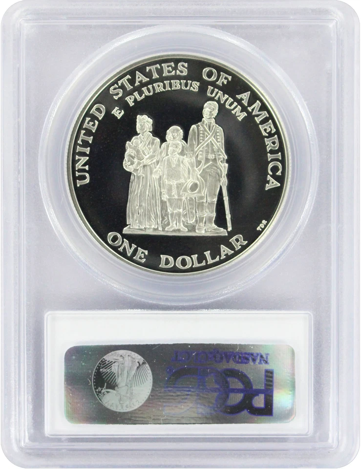 1998-S Black Patriot Crispus Attucks Silver Commemorative Dollar PR69DCAM PCGS - Image 2 of 2