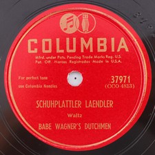 Babe Wagners Dutchmen Schuhplattler Laendler-Sauerkraut 1947 78 rpm Record 37971