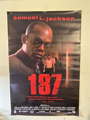 Poster: 187 (1997): Samuel L Jackson original movie promo VHS video ...