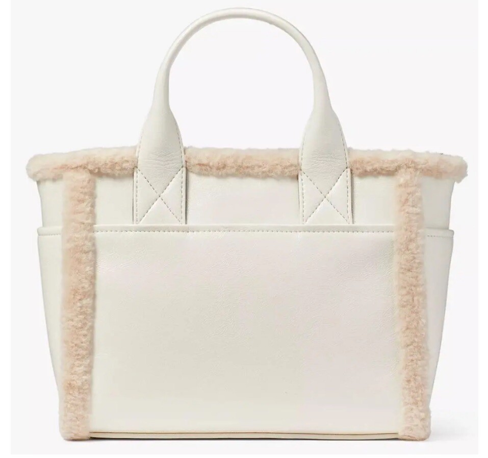 Kate Spade New York Jett Faux Shearling Small Tote KE516 NWT