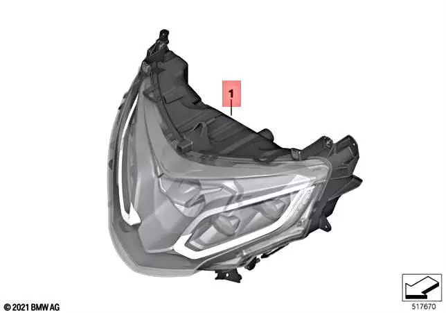 Genuine BMW K48 K61 0F63 0F23 0F33 Led Headlight 63129467591 | eBay