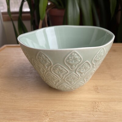 IKEA Sommar 2017 Green Cereal Soup Bowl Stoneware
