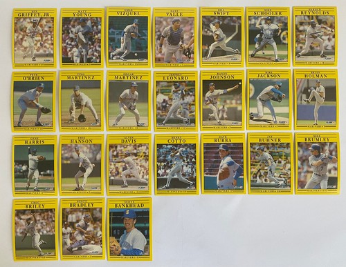 Seattle Mariners 1988, 1989, 1990, 1991, 1992 Fleer Team Set Lot (5 Sätze) - Bild 7 von 8