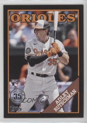 2023 Series 1 1988 Topps Baseball Black 110/299 Adley Rutschman Rookie RC b4d