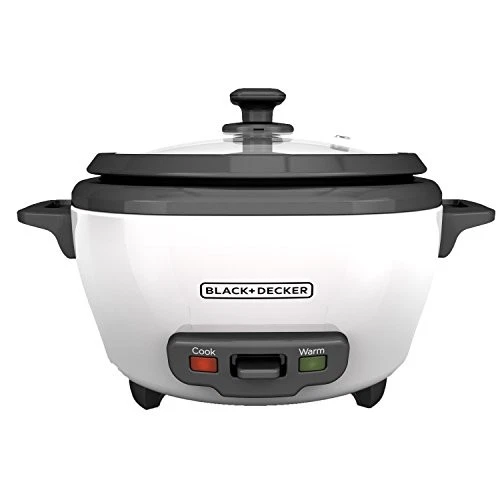 BLACK+DECKER Rice Cooker, 6-cup, White - RC506