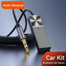 Bluetooth 5.5 Car Kit AUX Audio Receiver USB to 3.5Mm Hifi Stereo Music Navigati