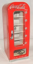 Coca Cola Collectible 10 Can Retro Vending Cooler Fridge Model DR-3C SOLD AS IS